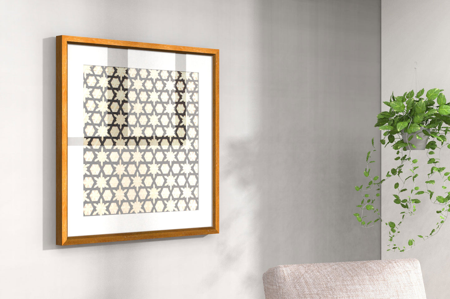 Handcrafted Bamboo art for wall decor BW-15