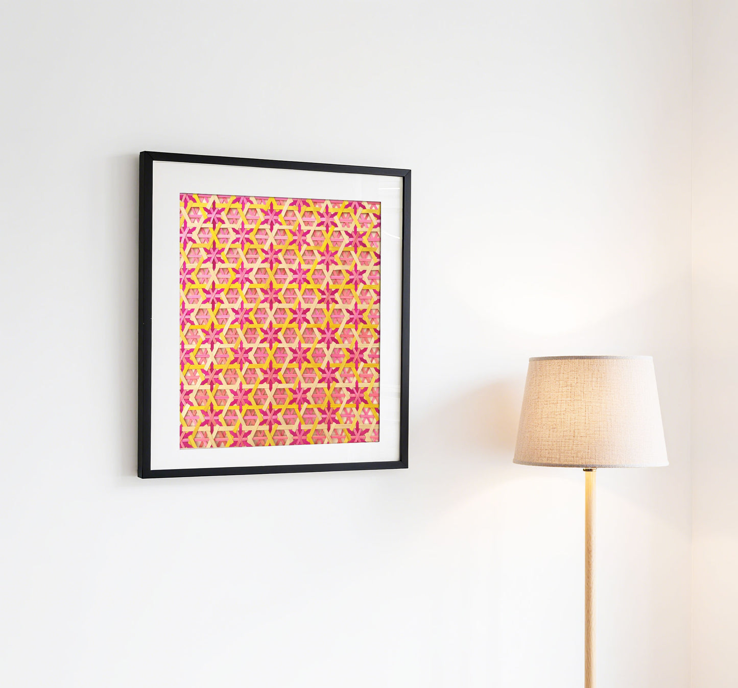 Handcrafted Bamboo art for wall decor BW-16