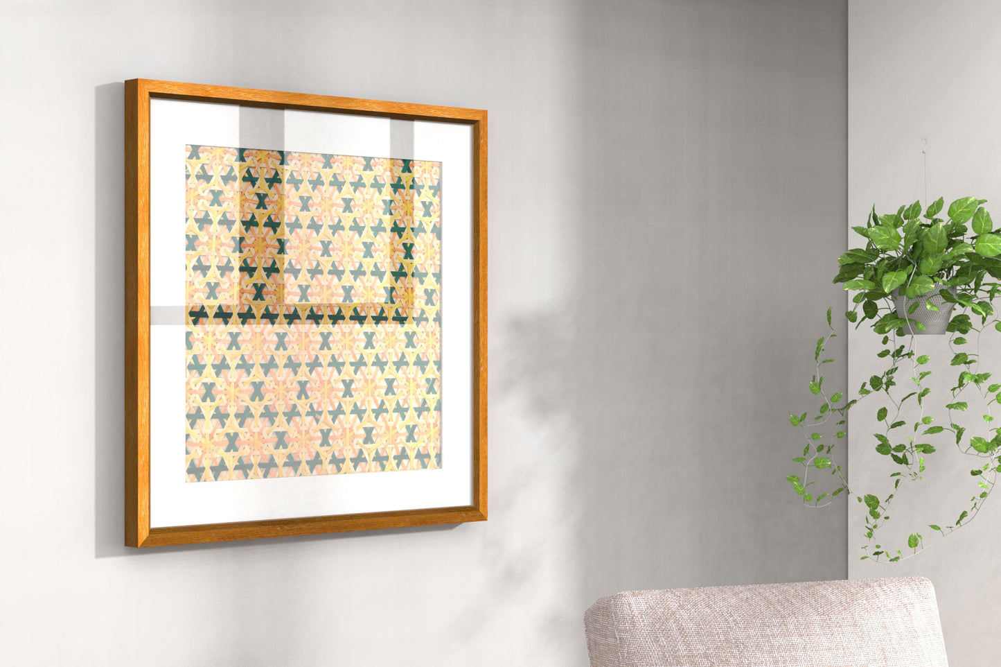 Handcrafted Bamboo art for wall decor BW-22