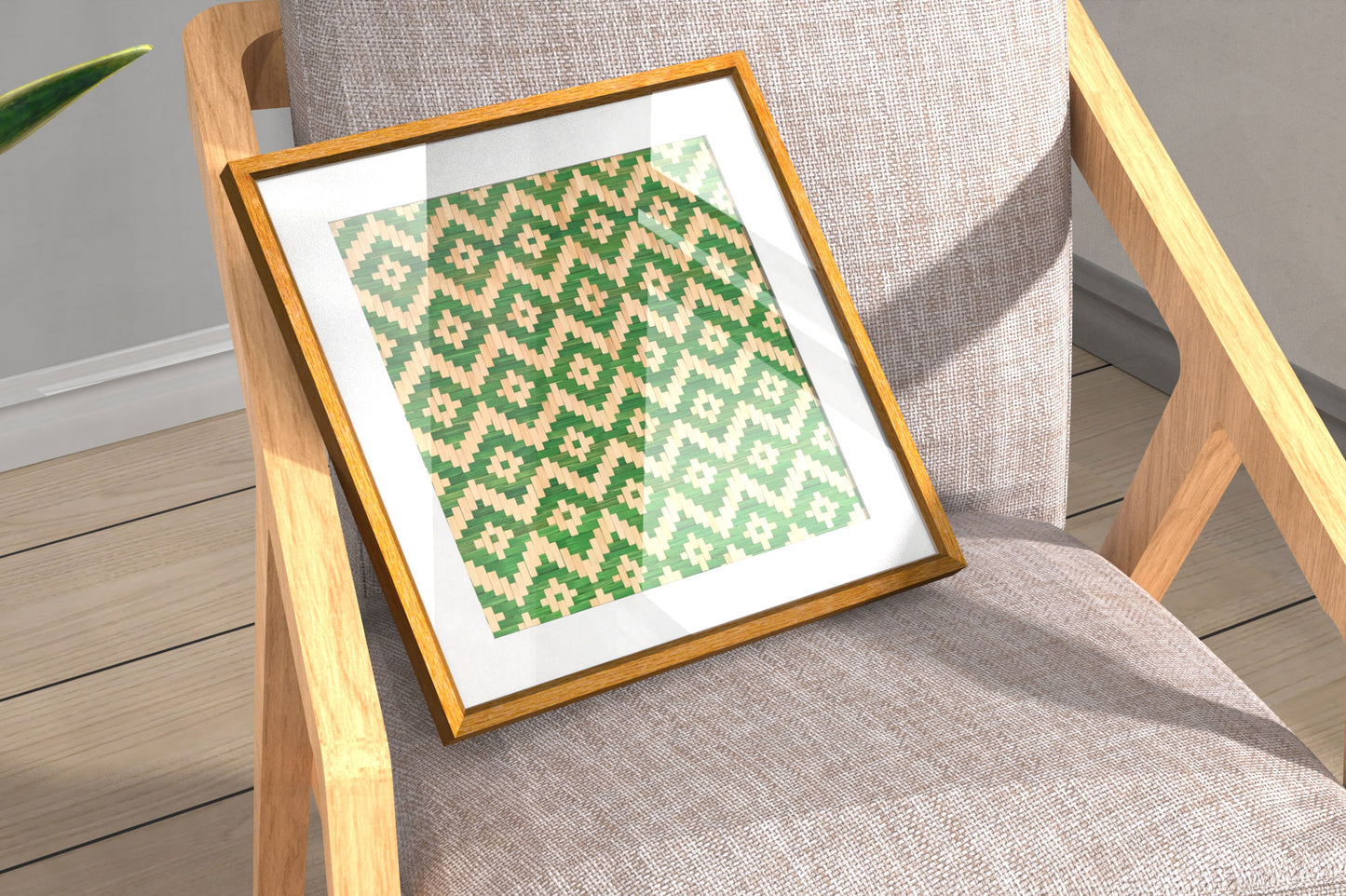 Handcrafted Bamboo art for wall decor BW-06