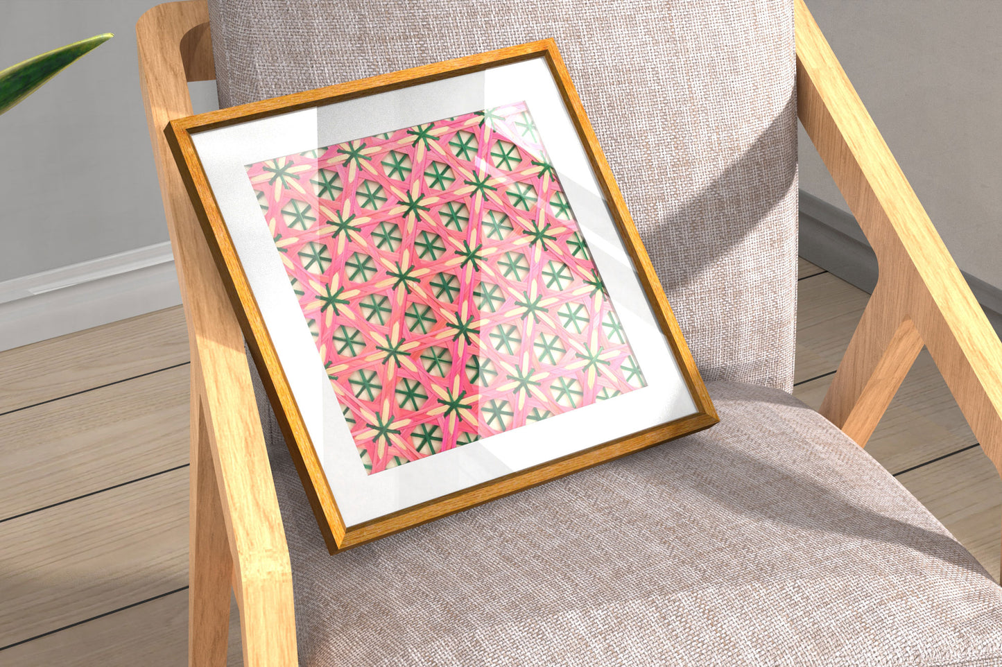 Handcrafted Bamboo art for wall decor BW-08