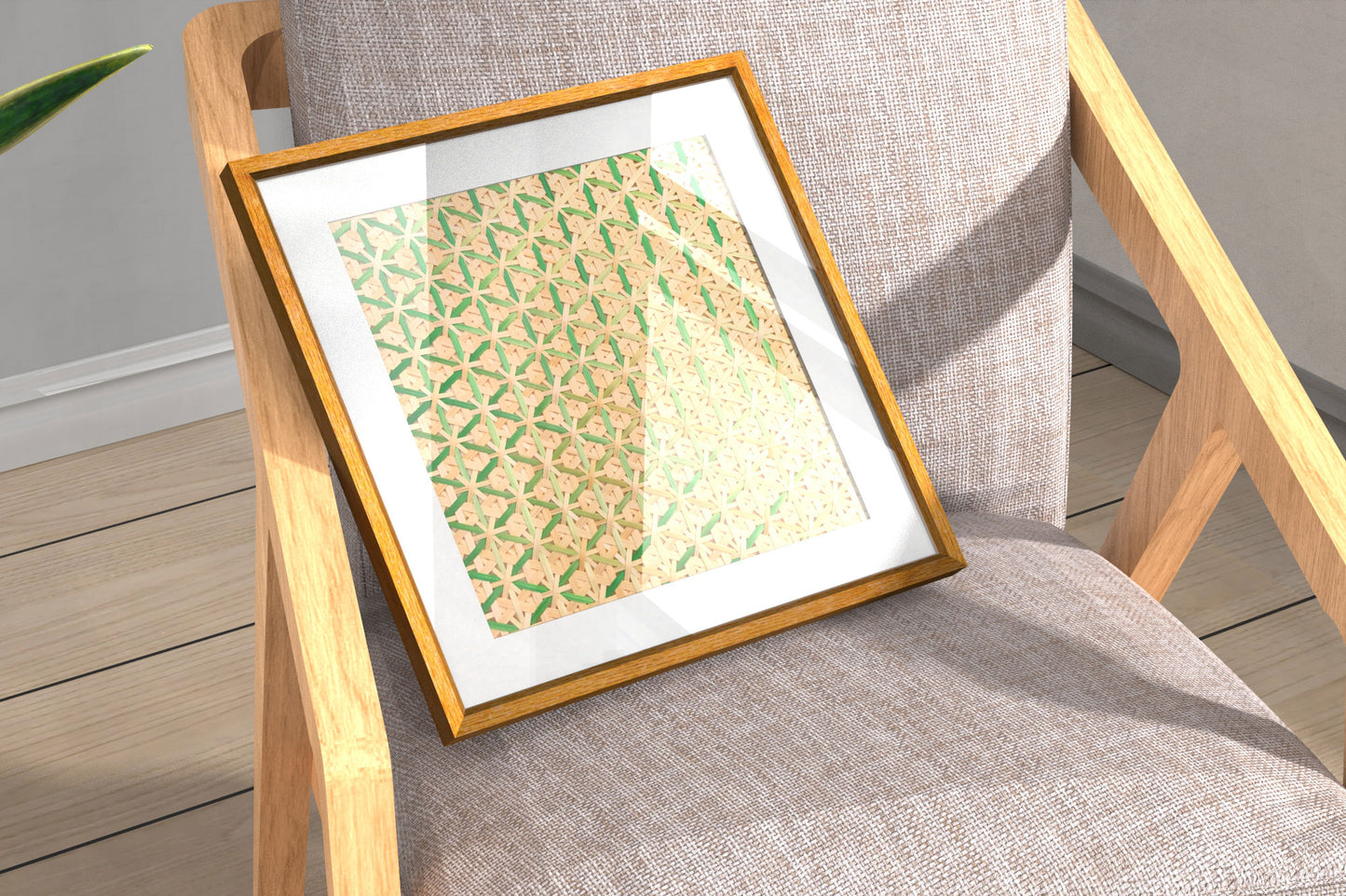 Handcrafted Bamboo art for wall decor BW-14