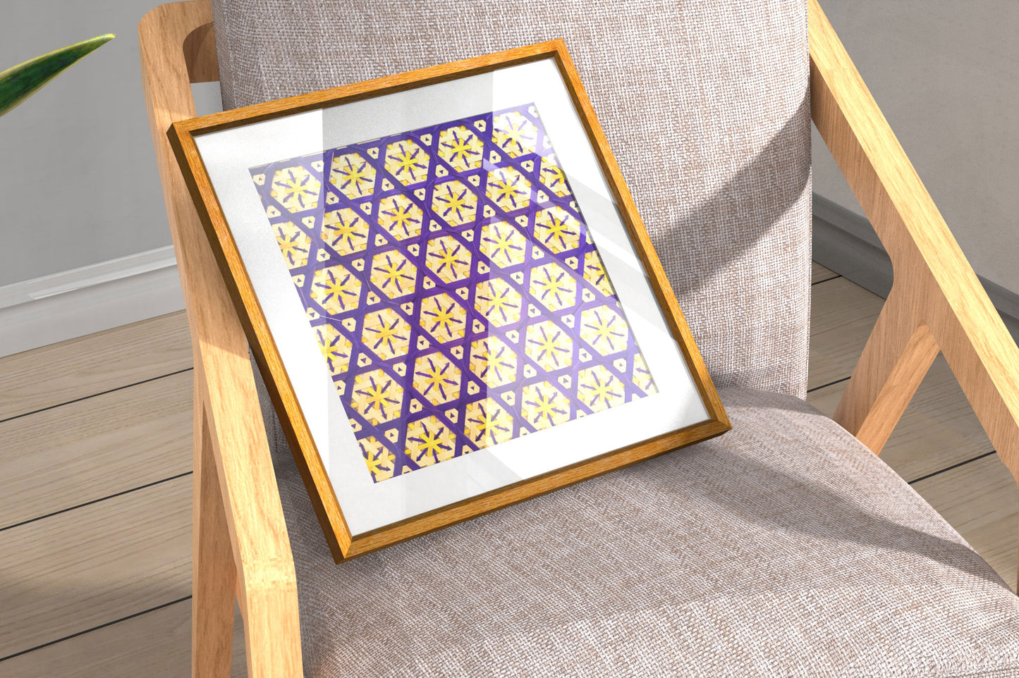 Handcrafted Bamboo art for wall decor BW-21