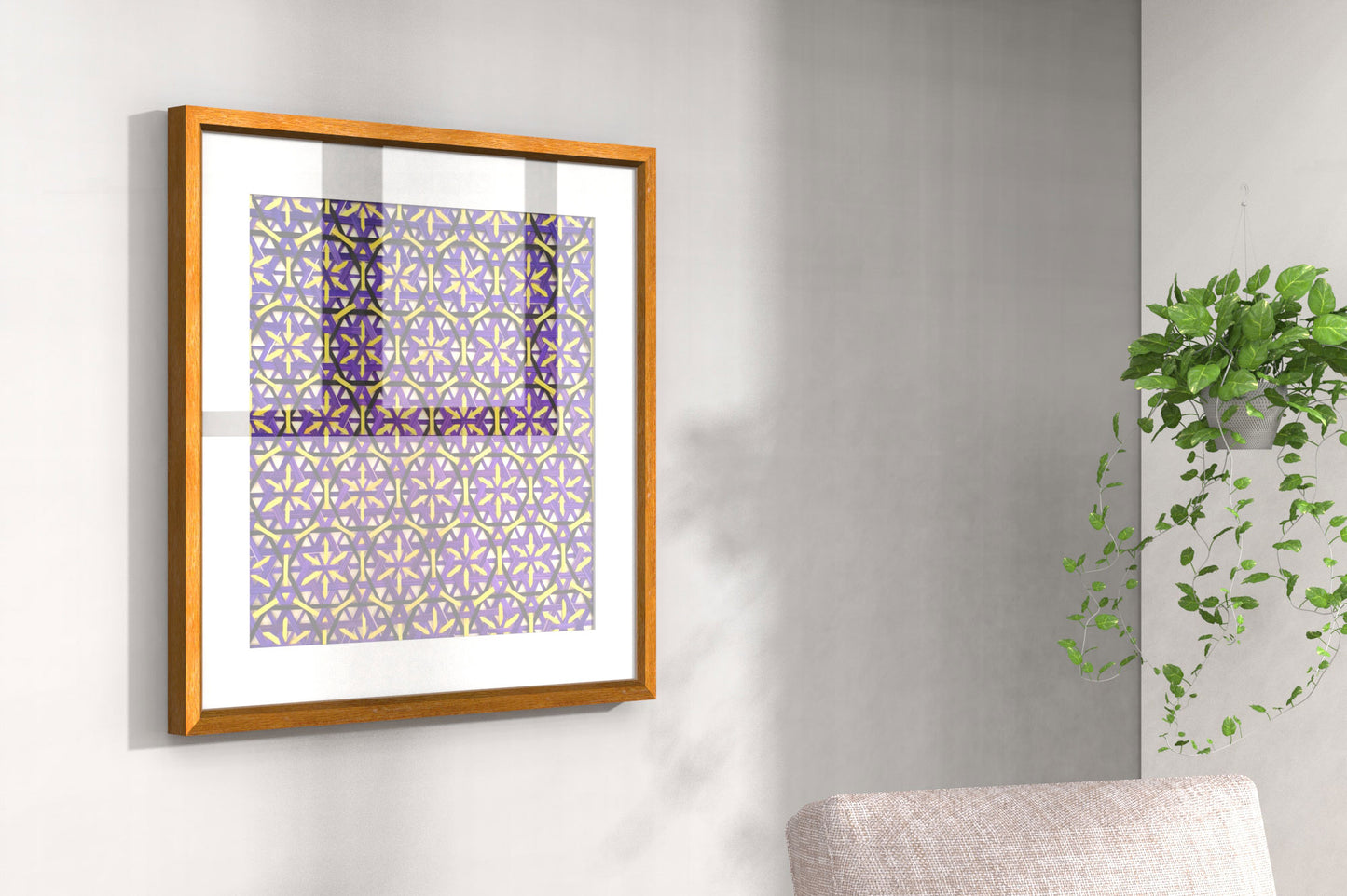 Handcrafted Bamboo art for wall decor BW-23