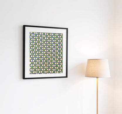 Handcrafted Bamboo art for wall decor BW-24