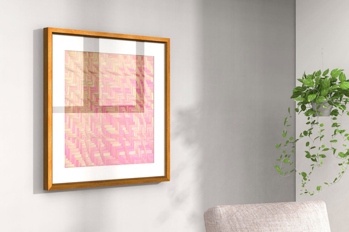 Handcrafted Bamboo art for wall decor BW-02