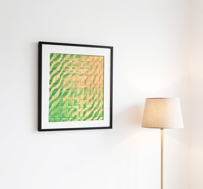 Handcrafted Bamboo art for wall decor BW-03