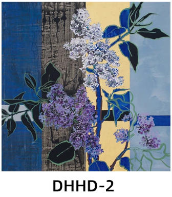 French Mid-Century Floral Acrylic Painting（副本）