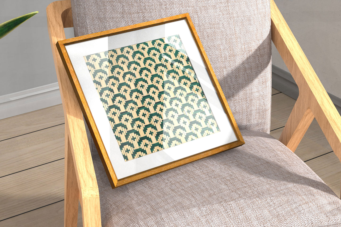 Handcrafted Bamboo art for wall decor BW-07