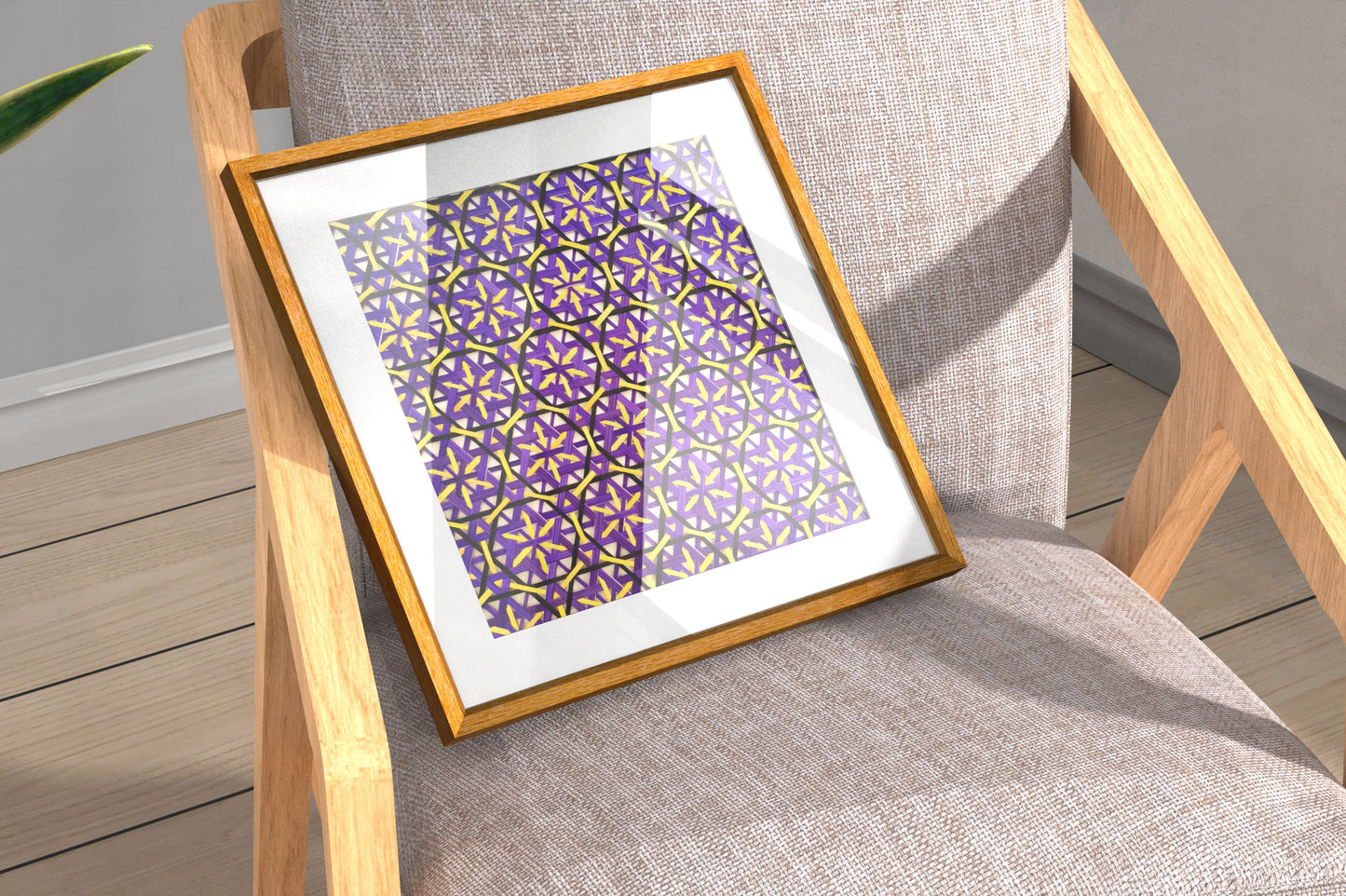 Handcrafted Bamboo art for wall decor BW-23