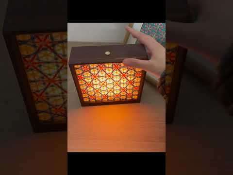 Handwoven Bamboo Night Light NL02