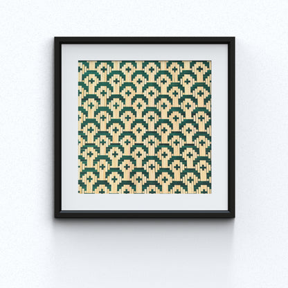 Handcrafted Bamboo art for wall decor BW-07