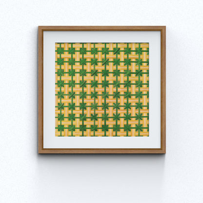 Handcrafted Bamboo art for wall decor BW-20