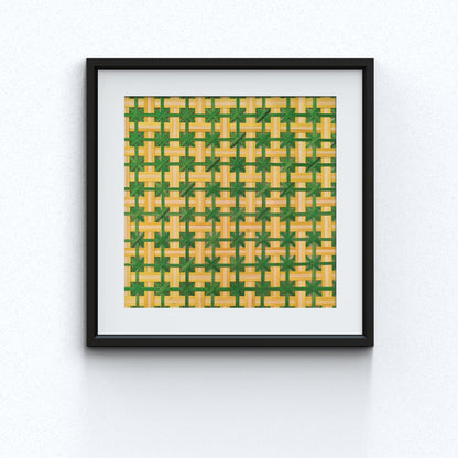 Handcrafted Bamboo art for wall decor BW-20